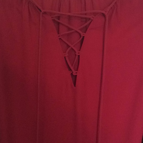 Wine-colored White House Black Market blouse - Picture 2 of 4